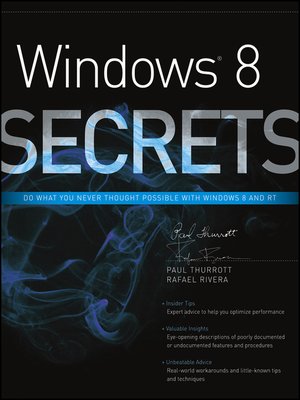 cover image of Windows 8 Secrets